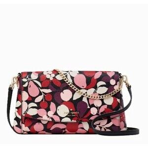 New Kate Spade Laurel Way Greer Crossbody Saffiano Floral Multi
